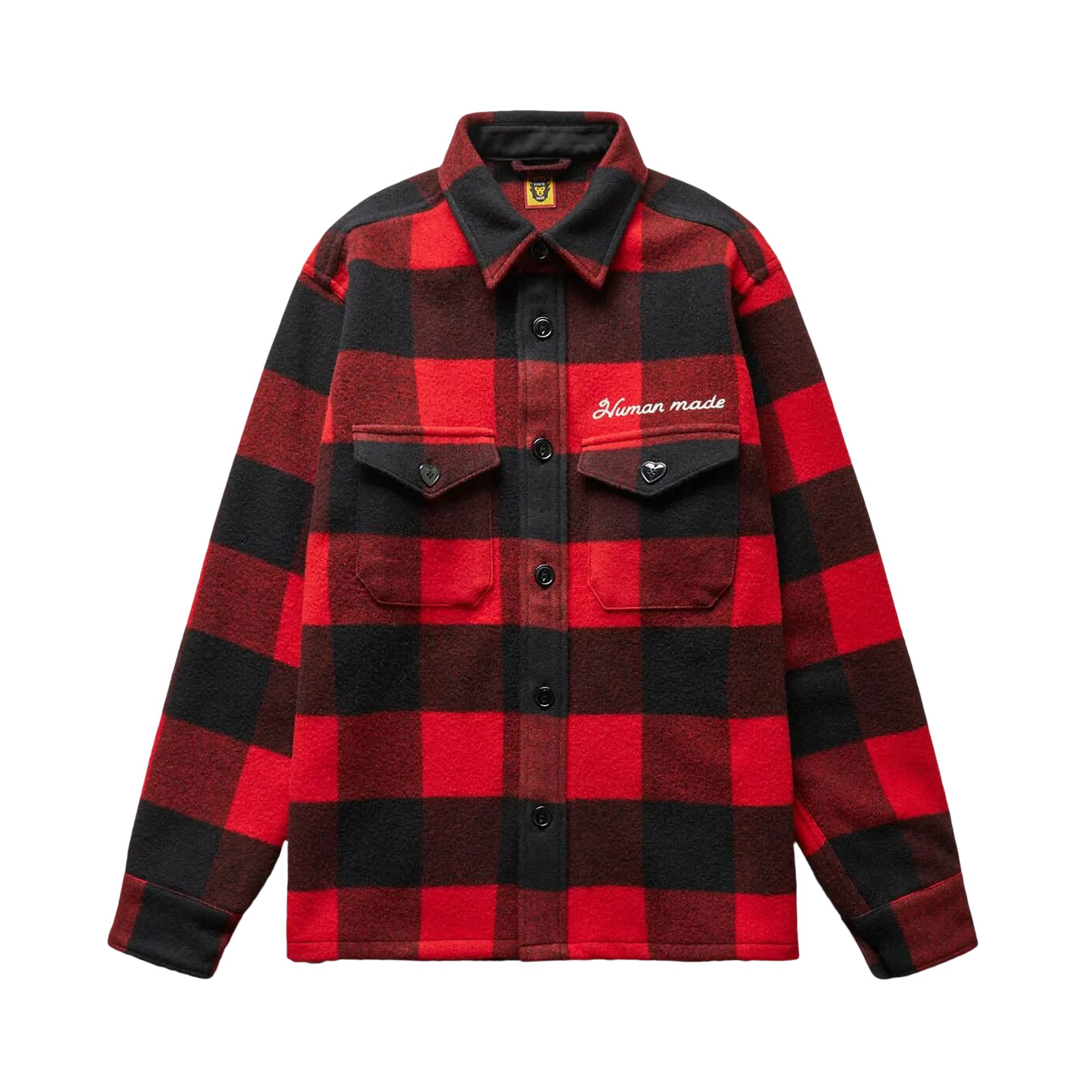 Pre-owned Human Made Wool Overshirt 'red'