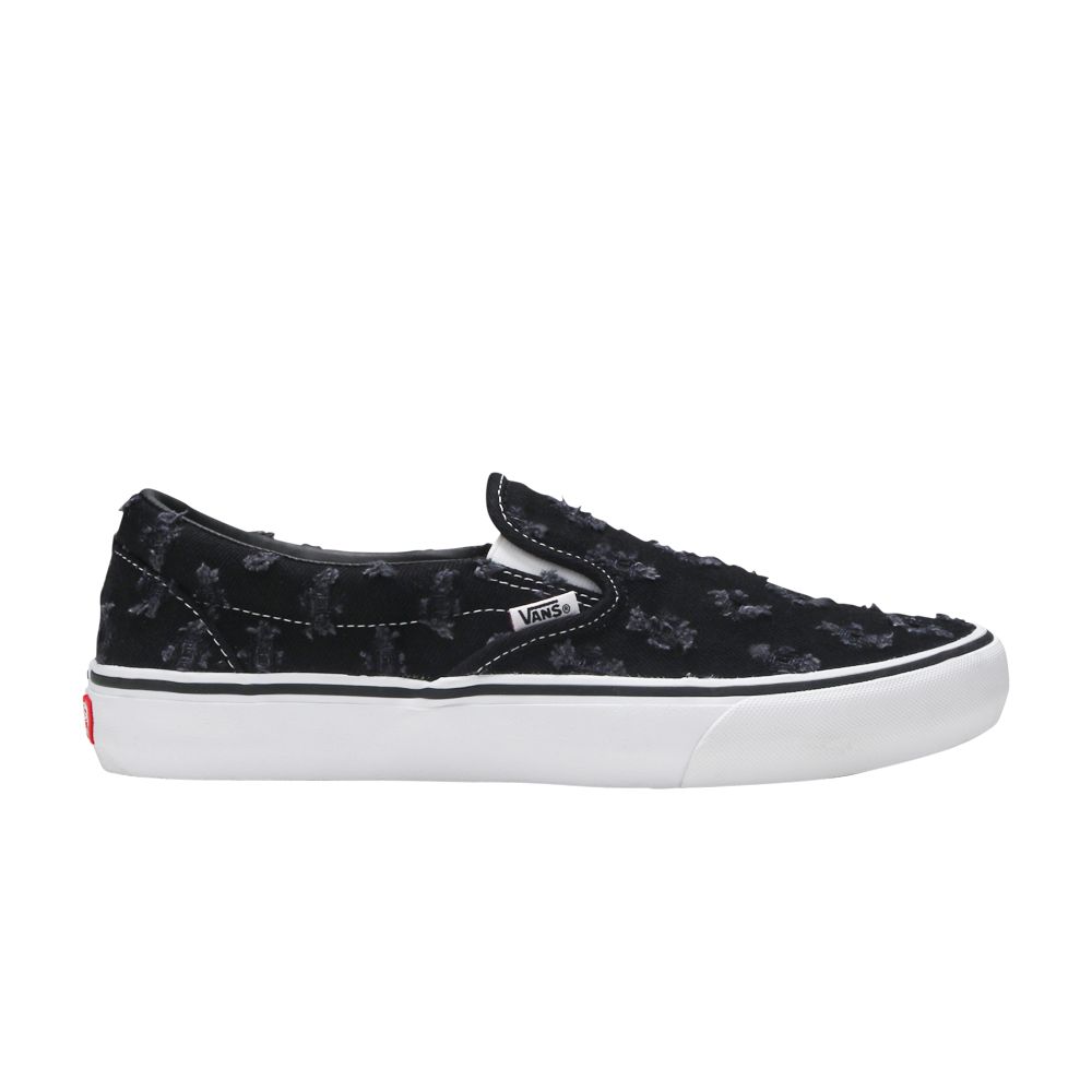 Vans Supreme x Slip-On 'Black Hole Punch Denim' | Men's Size 8