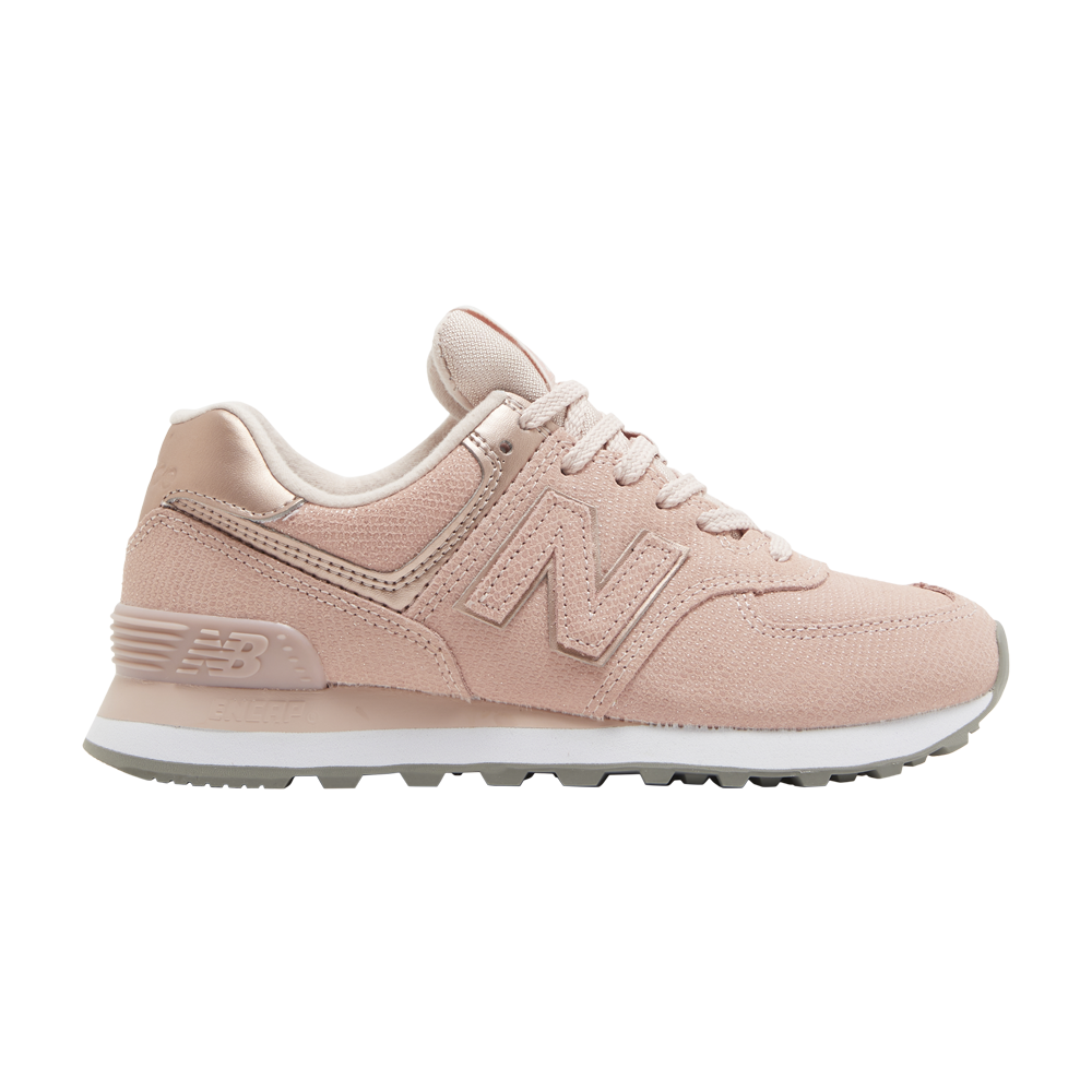 Pre-owned New Balance Wmns 574 'pink Reptile'