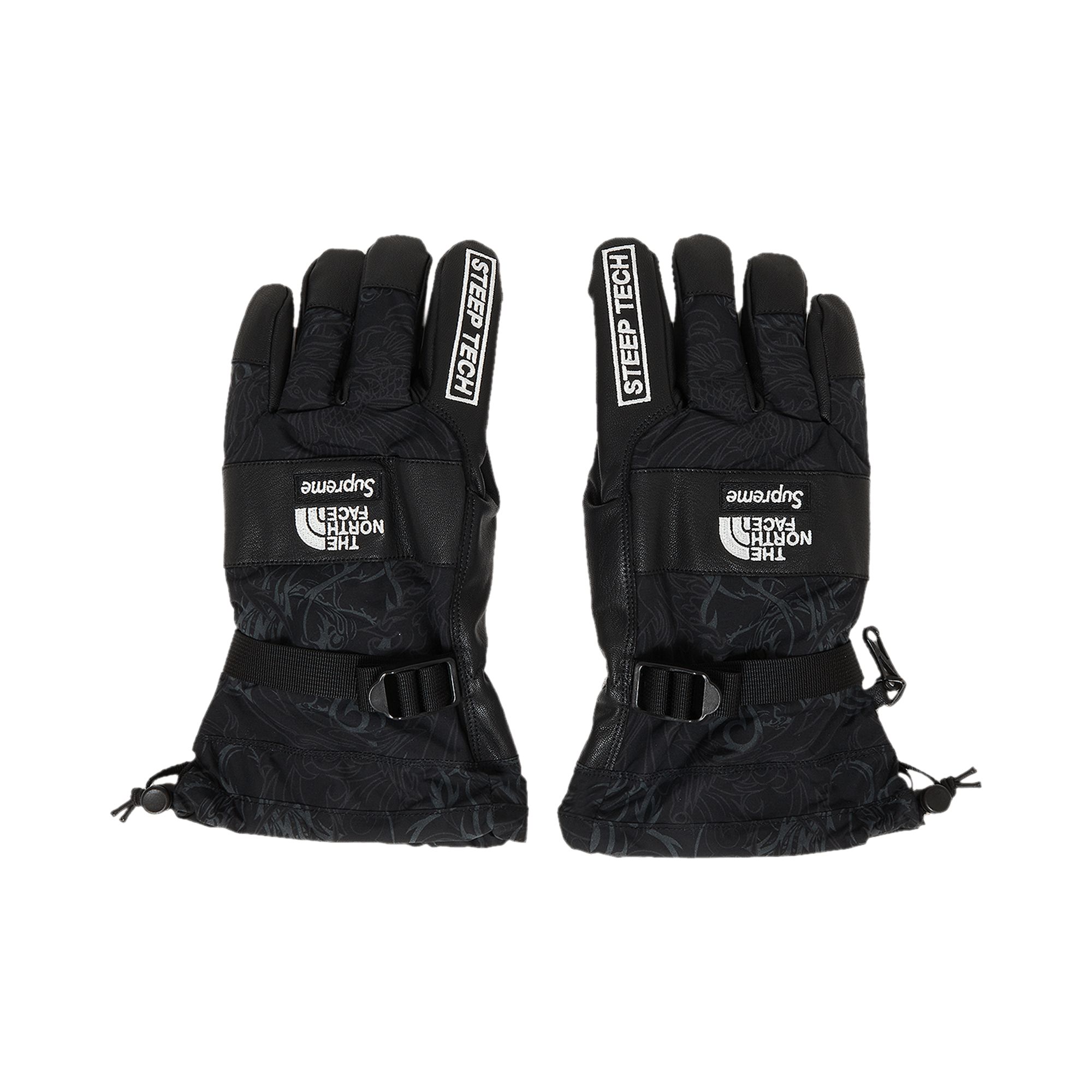 Supreme x The North Face Steep Tech Gloves 'Black Dragon' | Men's Size M