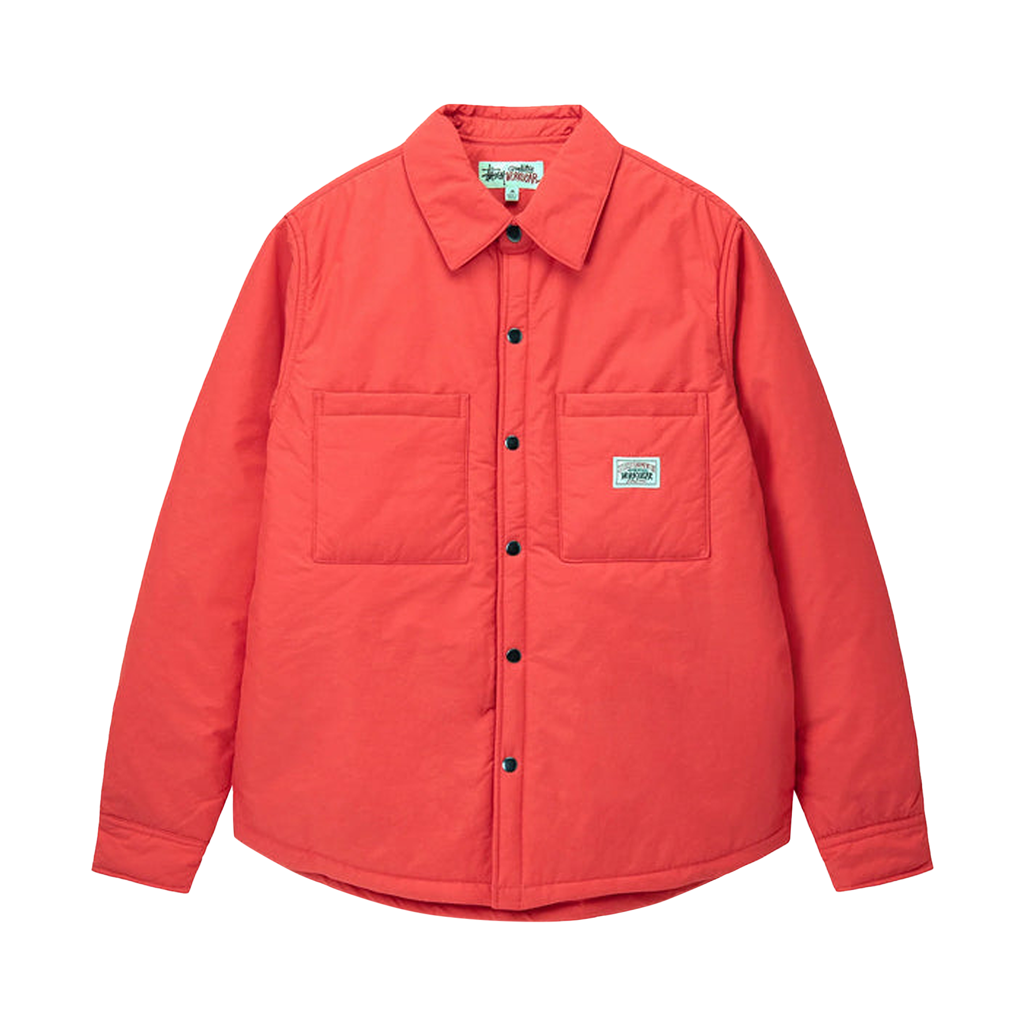 Pre-owned Stussy Padded Tech Over Shirt 'red'