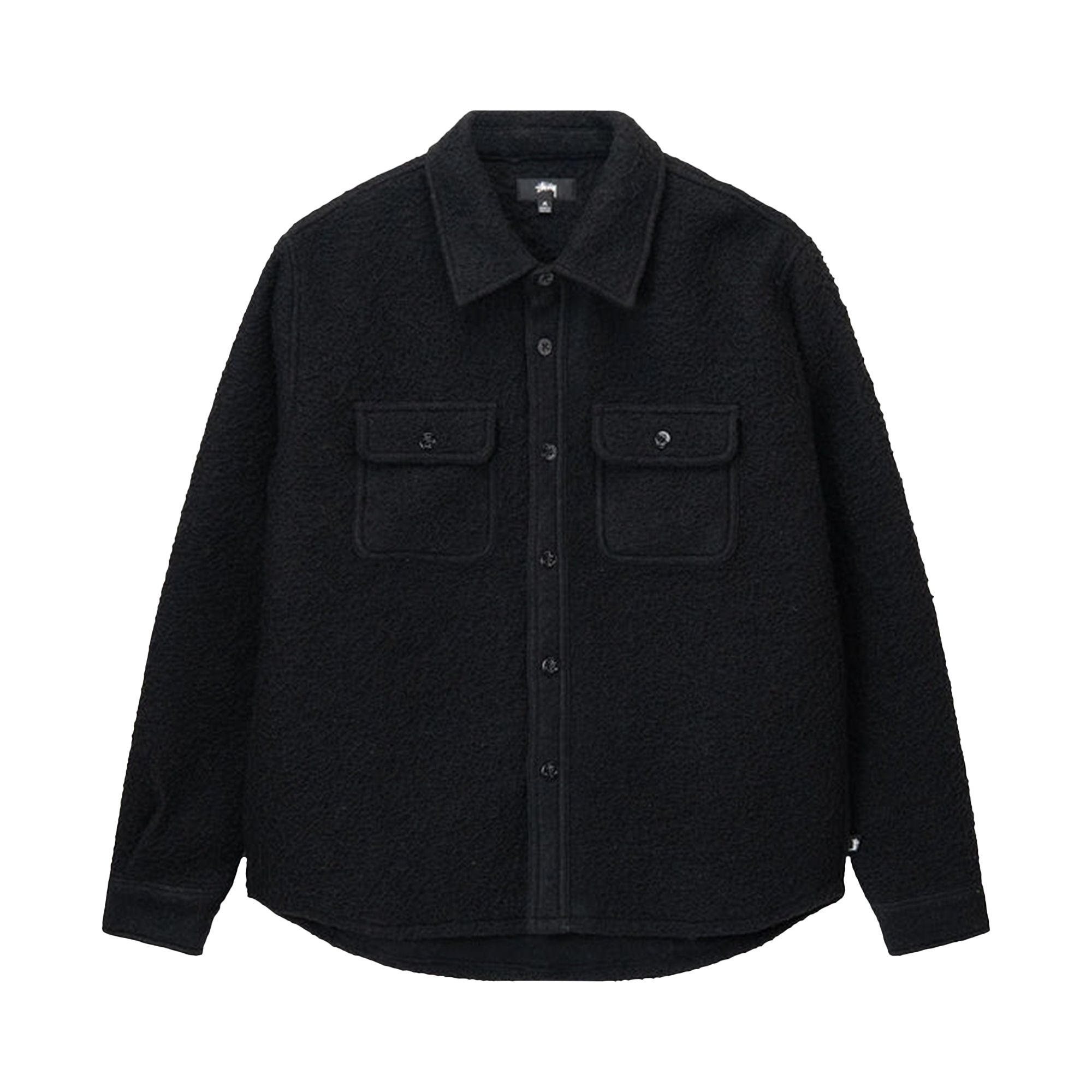 Stussy Casentino Wool Cpo Shirt 'Black' | Men's Size M