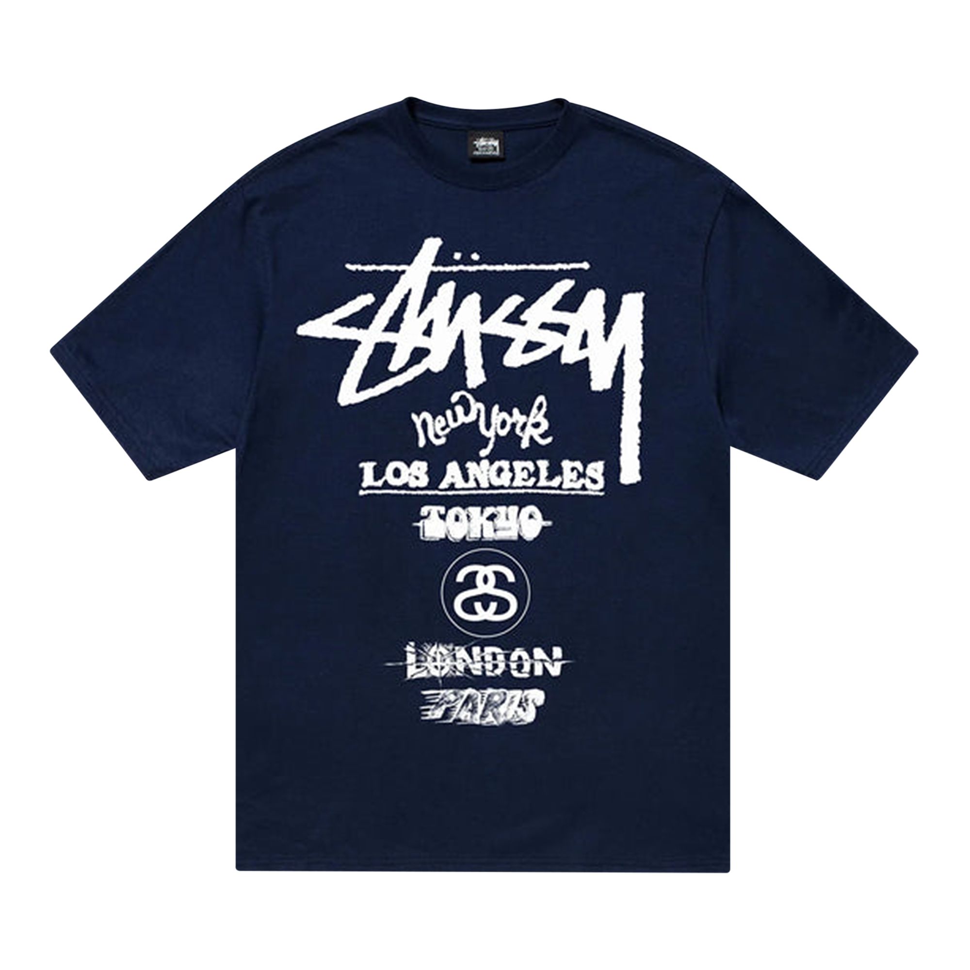 STUSSY STUSSY TOUR TEE 'NAVY'
