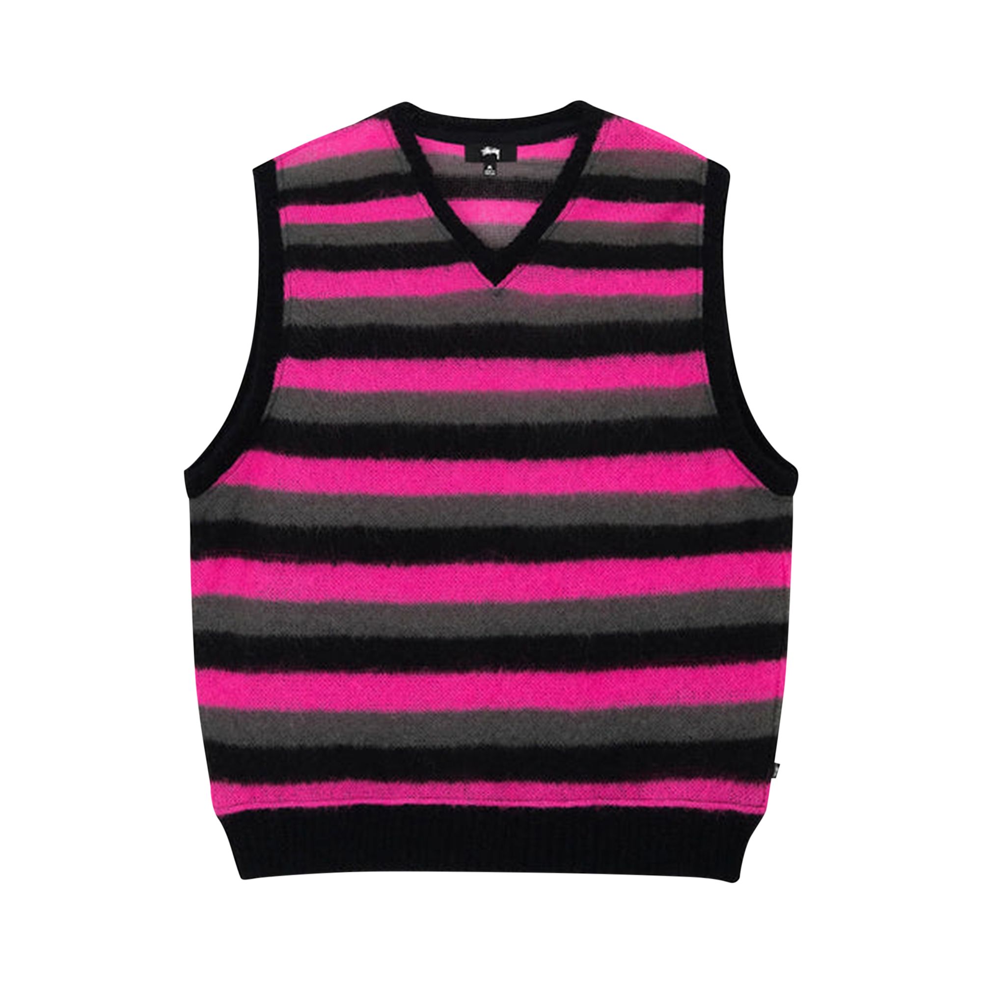 Stussy Striped Sweater Vest 'Pink' | Multi-Color | Men's Size XL