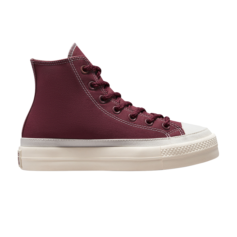 Pre-owned Converse Wmns Chuck Taylor All Star Lift Platform High 'cherry Vision' In Purple