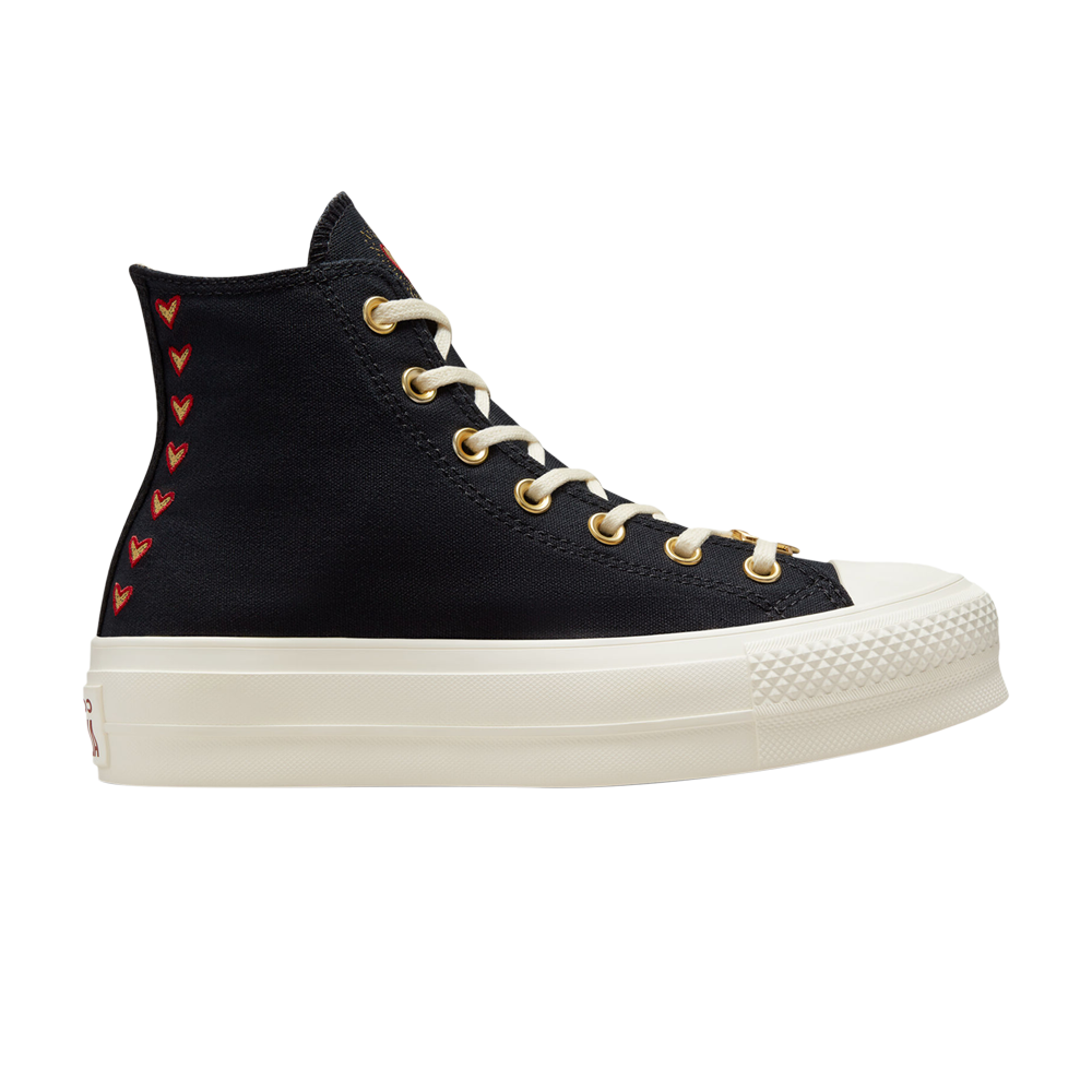 Pre-owned Converse Wmns Chuck Taylor All Star Lift Platform High 'valentine's Day 2023' In Black