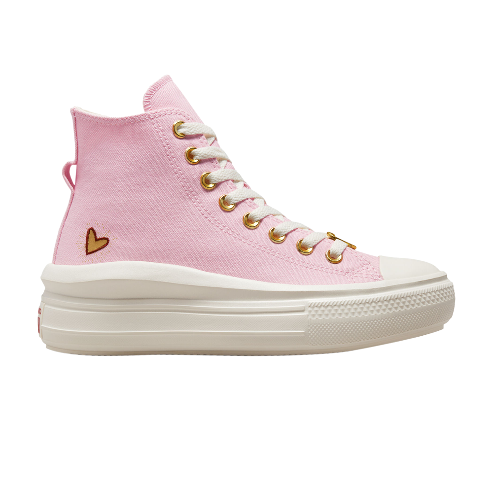 Pre-owned Converse Wmns Chuck Taylor All Star Move Platform High 'valentine's Day 2023' In Pink