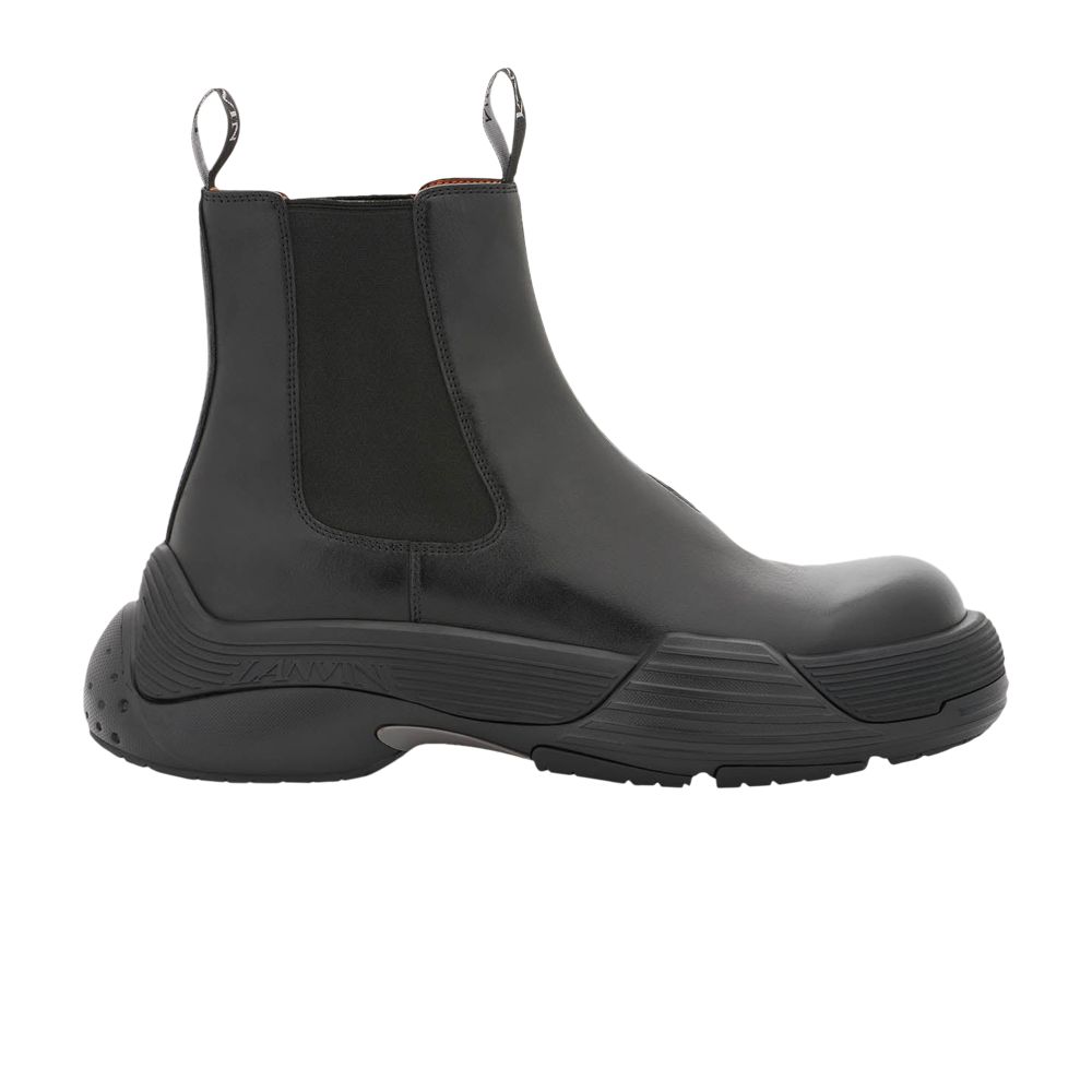 Pre-owned Lanvin Flash-x Bold Leather Boot 'black'