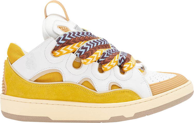 Lanvin Wmns Curb Sneakers 'White Yellow'