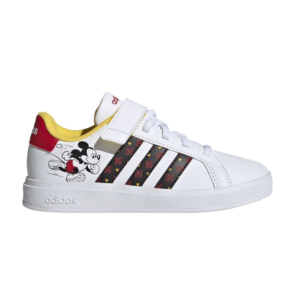 Pre-owned Adidas Originals Adidas Disney X Grand Court J 'mickey Mouse' | White | Kid's Size 5