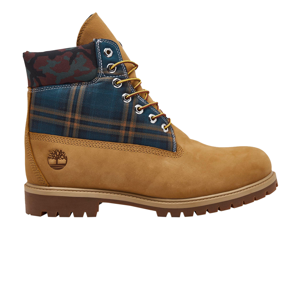 Pre-owned Timberland 6 Inch Heritage Boot 'camo Plaid - Wheat' In Tan