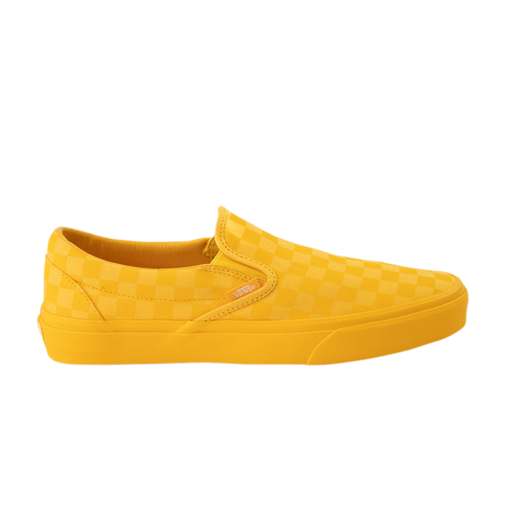 Pre-owned Vans Classic Slip-on 'mono Checkerboard - Spectra Yellow'
