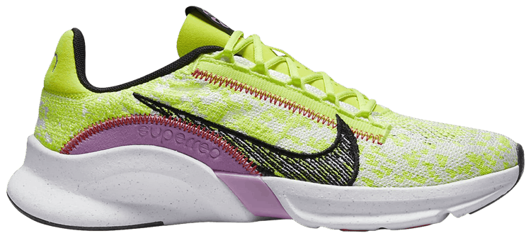 Nike Wmns SuperRep Go 3 Flyknit Next Nature Volt Rush Fuchsia