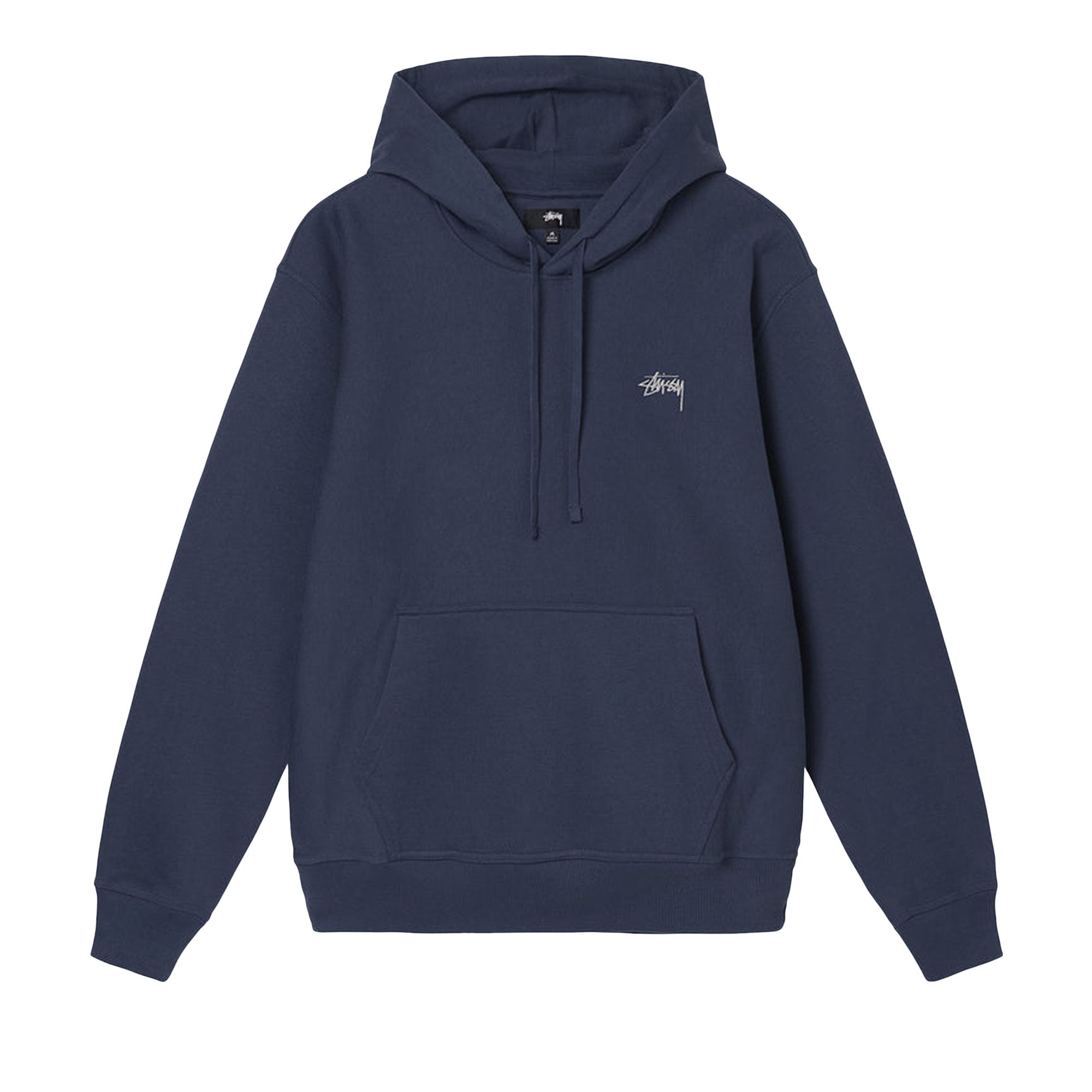 Stussy Overdyed Stock Logo Hoodie 'Navy' | Blue | Men's Size L