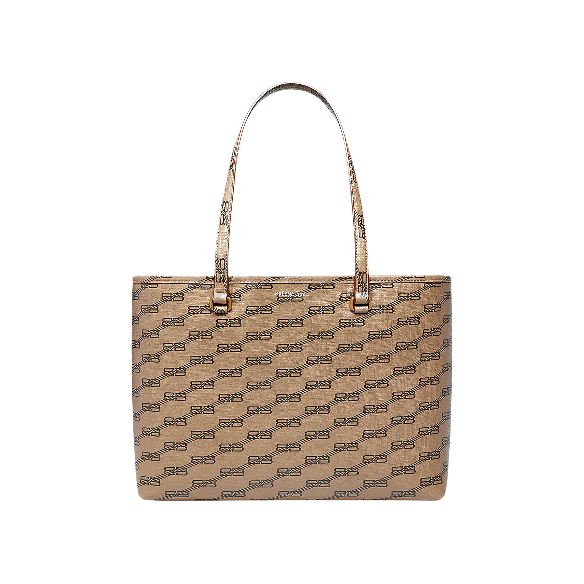 Pre-owned Balenciaga Signature Shopper Tote Bag 'beige/brown' | Men's Size Onesize
