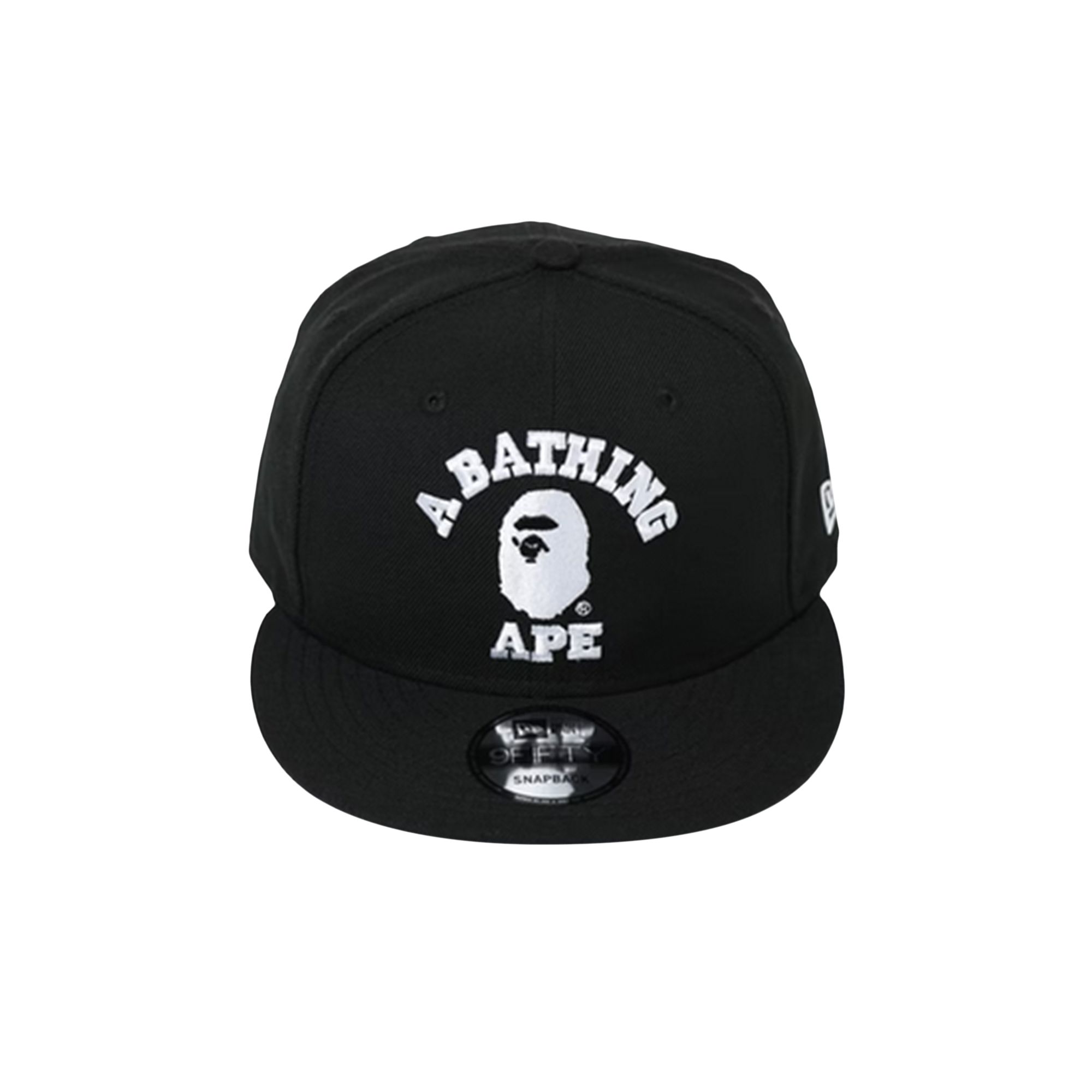 Pre-owned Bape College New Era Snap Back Cap 'black'