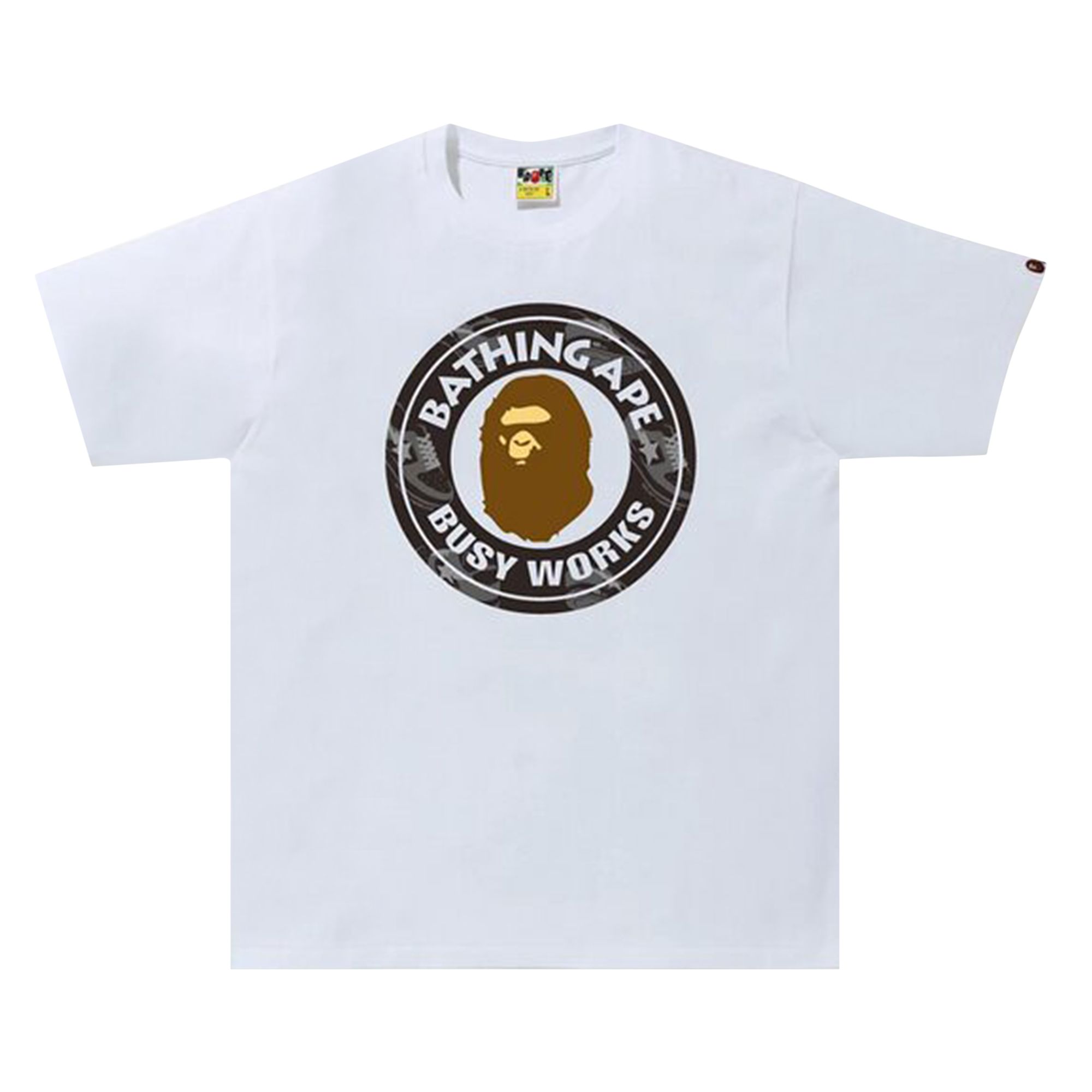 Pre-owned Bape Busy Works Tee 'white' | Men's Size Xl