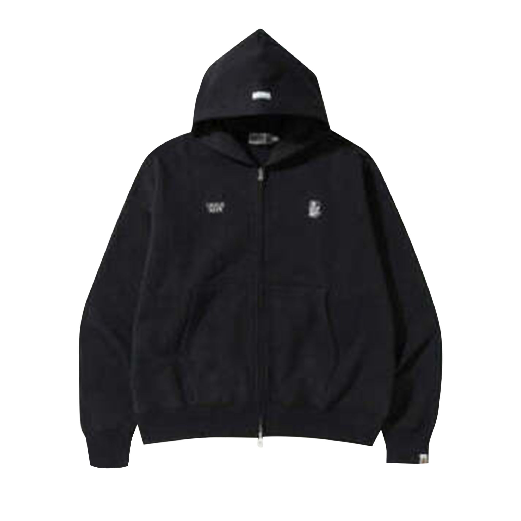 Pre-owned Bape Color Camo Quadrangle Relaxed Fit Full Zip Hoodie 'black' | Men's Size Xl