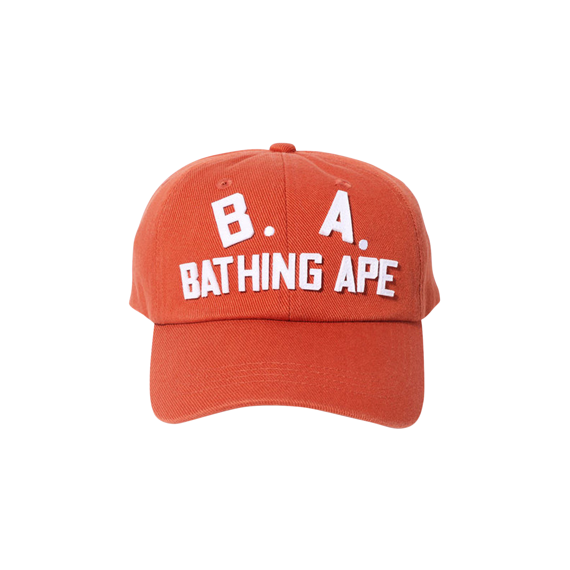 Pre-owned Bape B.a. Washed Twill Cap 'orange'