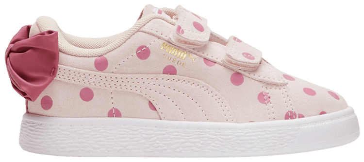 Puma Suede Light Flex Bow Graphic 5 Little Kid Island Pink Polka Dots