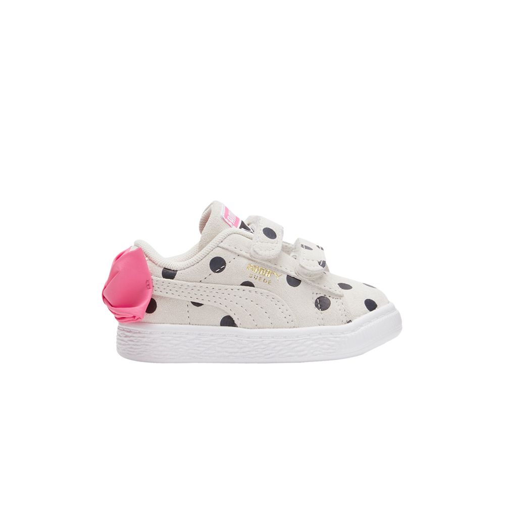 Puma Suede Light Flex Bow Graphic 5 Infant 'Marshmallow Polka Dots' | Cream | Infant Size 10 - 388514-02