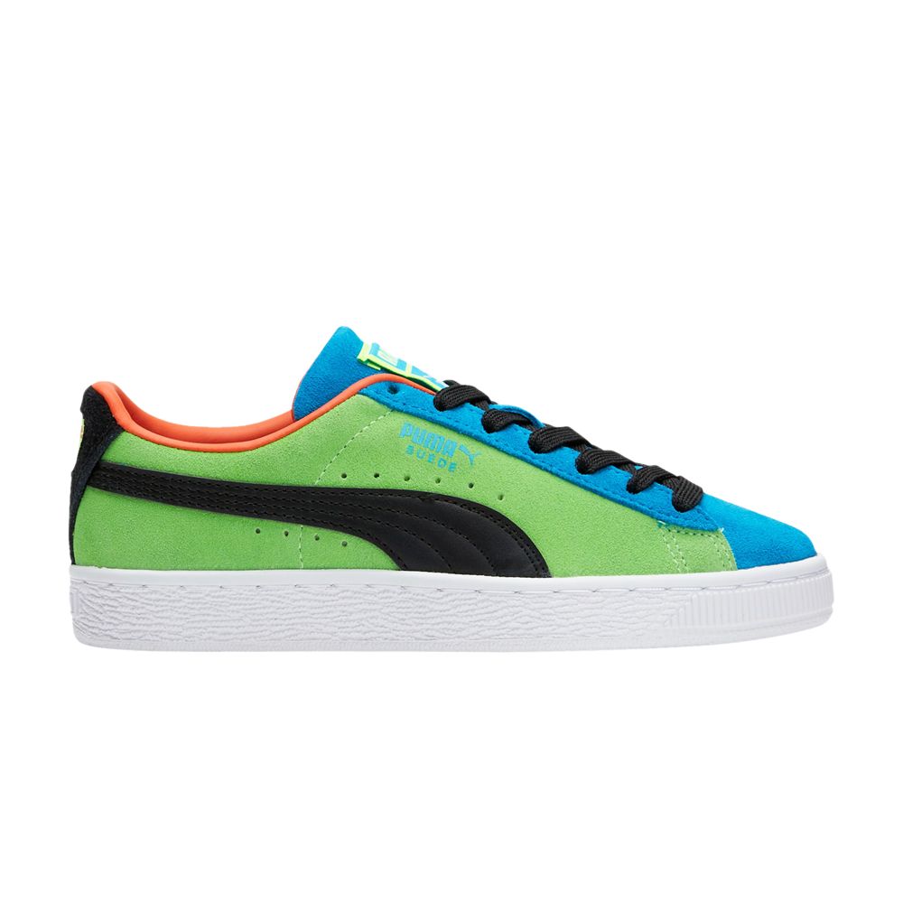 Puma Suede Big Kid 'Water Fight' | Green | Kid's Size 4.5 - 389351-02