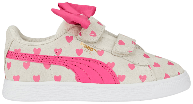 Puma Suede Classic Re Bow Little Kid Hearts   Pristine