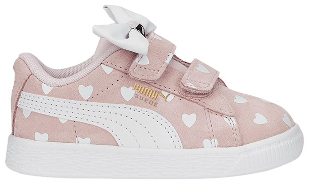 Puma Suede Classic Re Bow 5 Infant Hearts   Pearl Pink