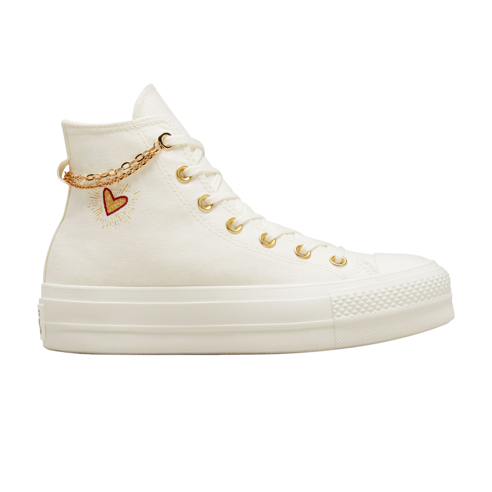 Pre-owned Converse Wmns Chuck Taylor All Star High 'valentine's Day 2023' In Cream