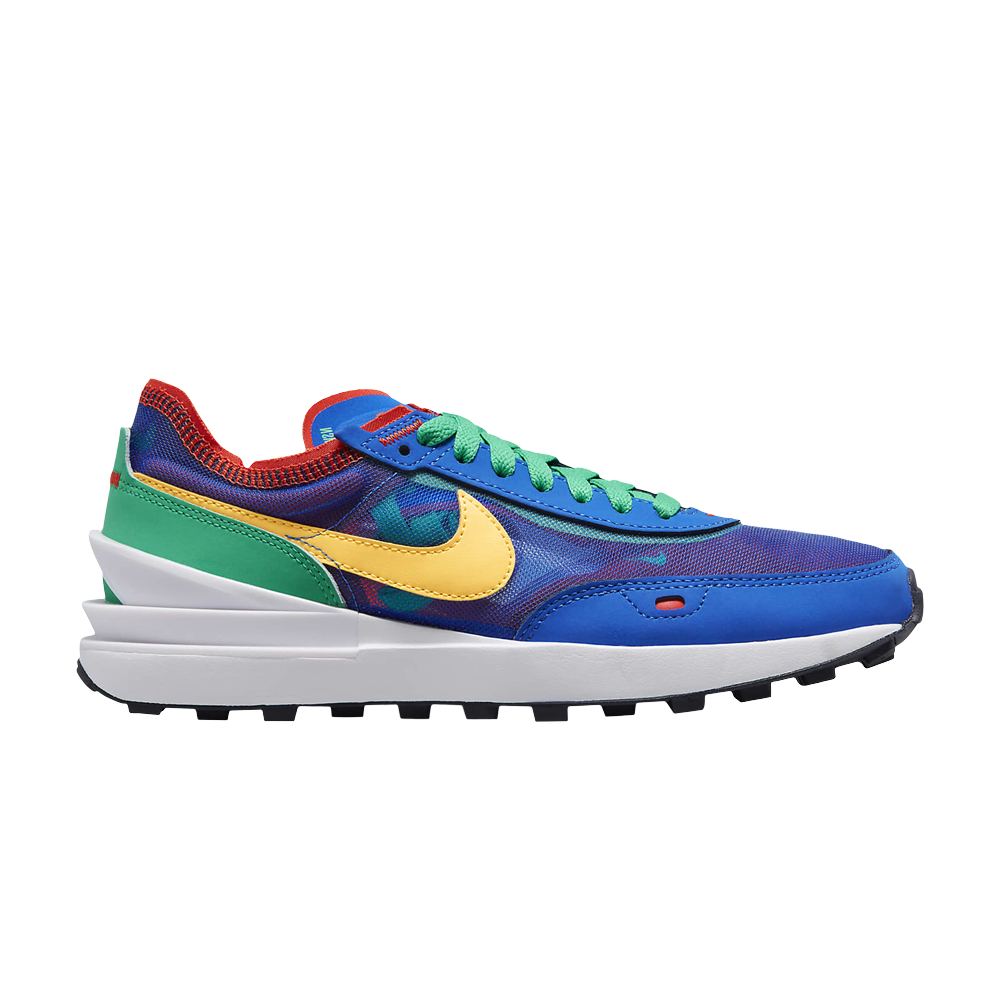 Pre-owned Nike Wmns Waffle One 'game Royal Citron Green' In Blue