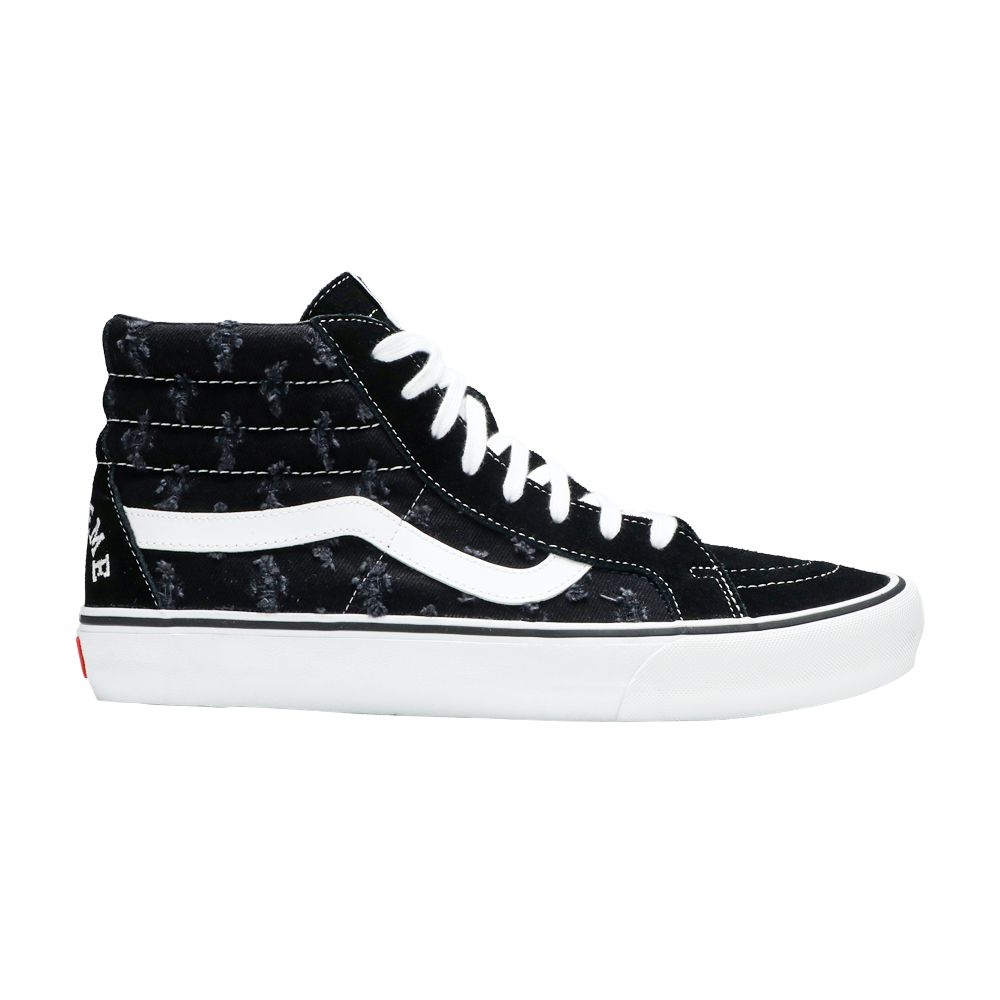 Vans Supreme x Sk8-Hi 'Black Hole Punch Denim' | Men's Size 8.5