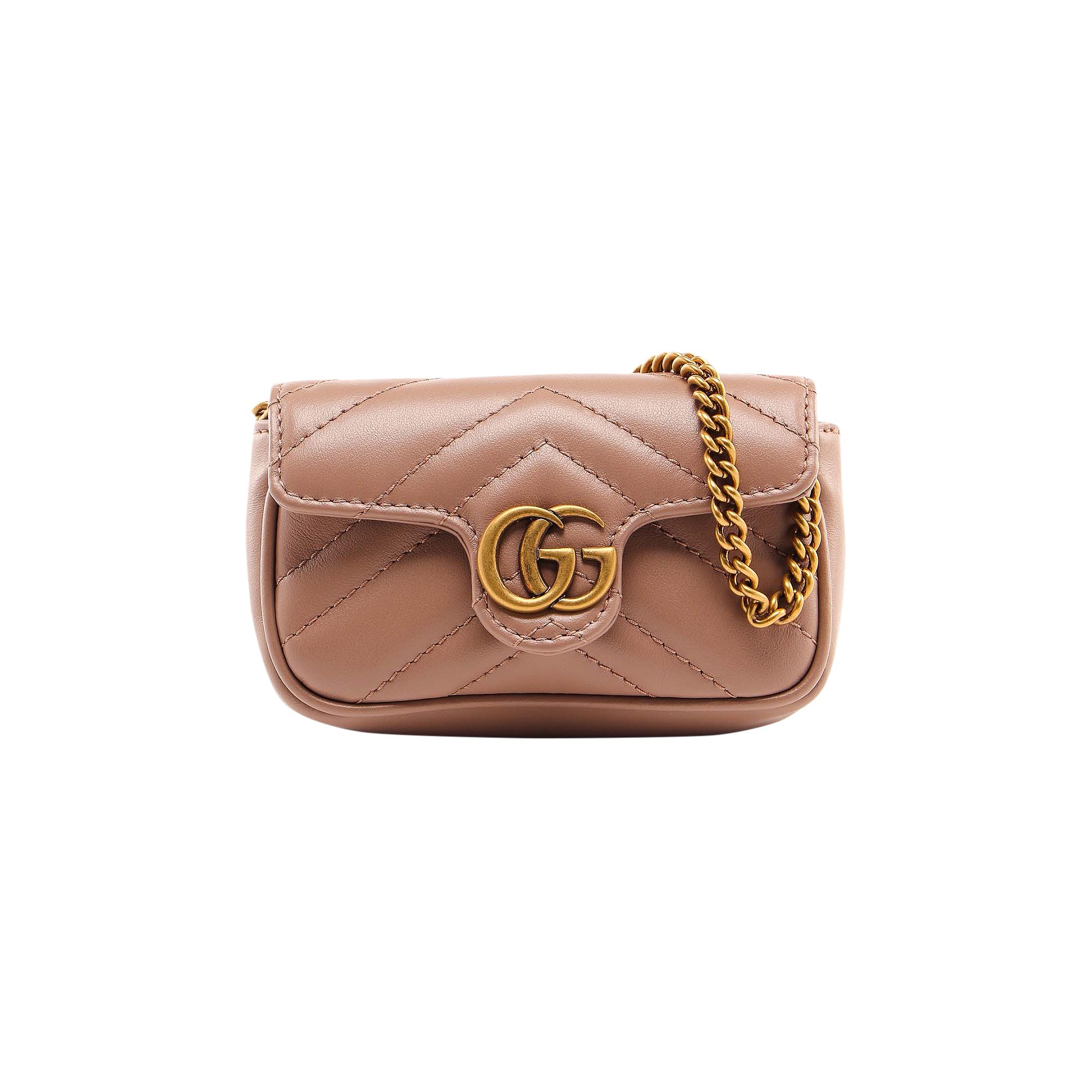 Gucci GG Marmont Chain Coin Purse 'Porcelain Rose' | Pink | Women's Size Onesize