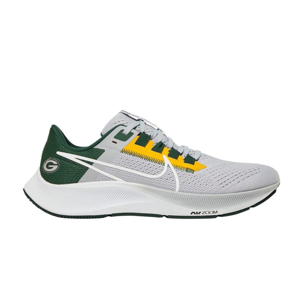 Nike NFL x Air Zoom Pegasus 38 'Green Bay Packers' | Grey | Men's Size 13