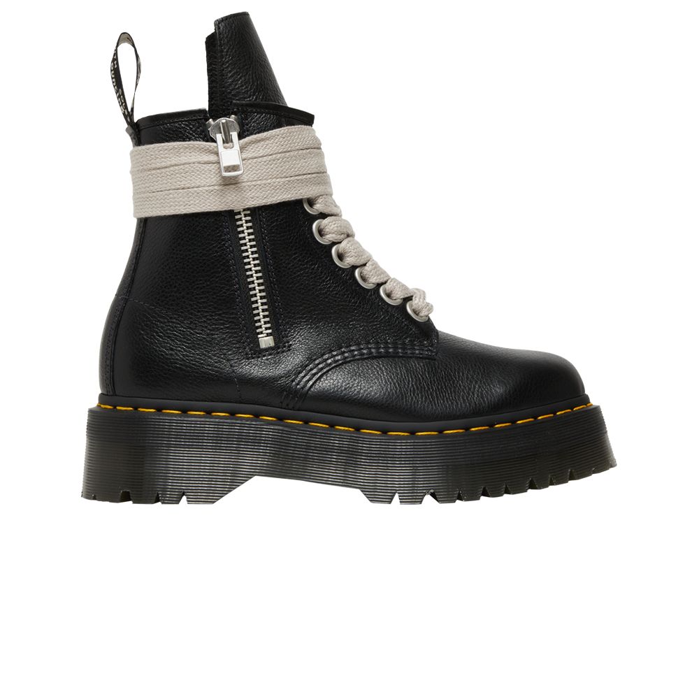 Pre-owned Rick Owens Dr. Martens X Strobe 1460 Quad Sole Jumbo Lace Boot 'black' | Men's Size 43