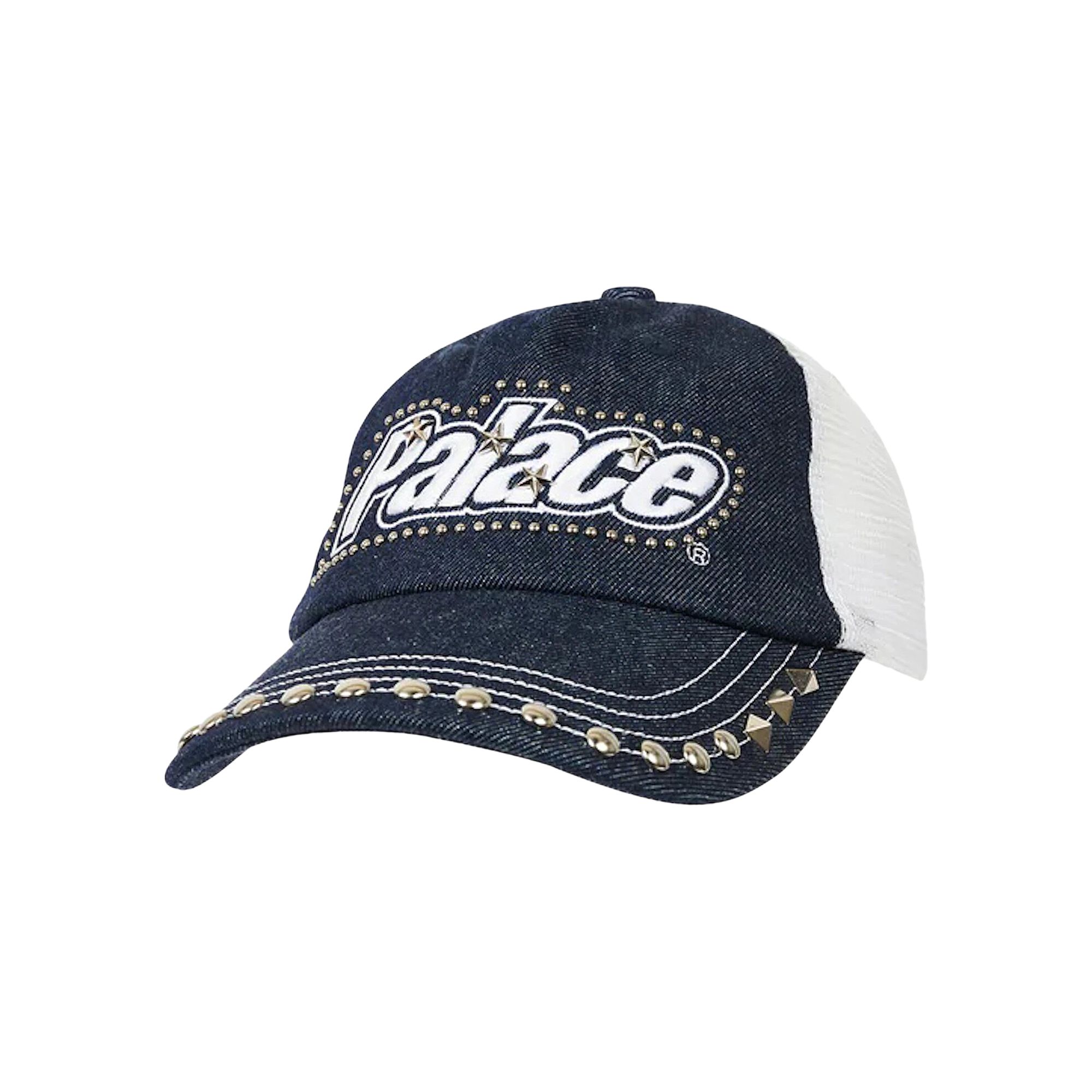 Pre-owned Palace Studded Denim Trucker 'indigo' | Blue | Men's Size Onesize