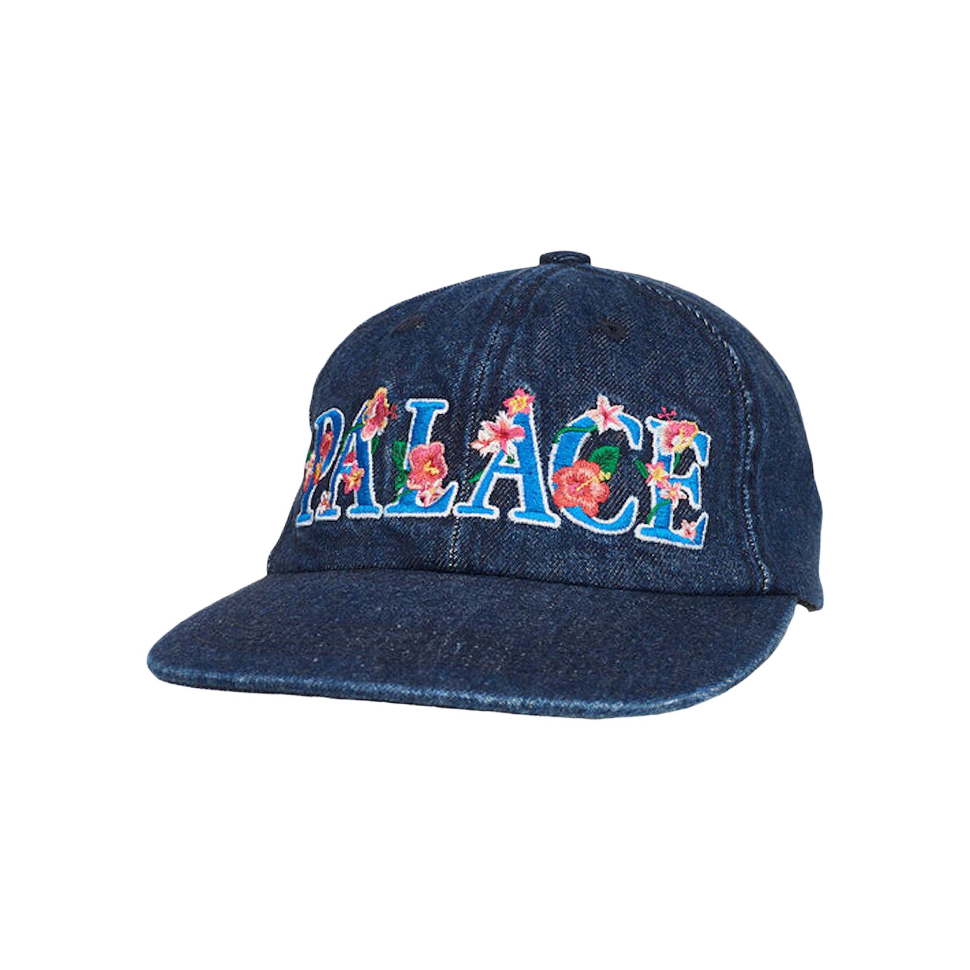 Pre-owned Palace Hawaii Denim Pal Hat 'stonewash' | Blue | Men's Size Onesize