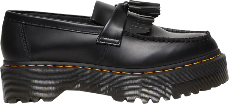 Adrian Leather Platform Tassel Loafer 'Black'