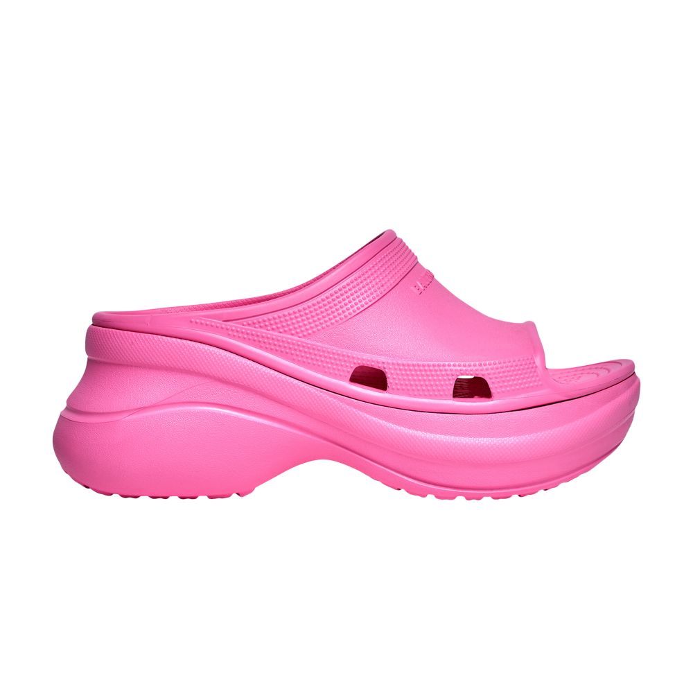 Pre-owned Balenciaga Crocs X Wmns Pool Slide Sandal 'pink' | Women's Size 38