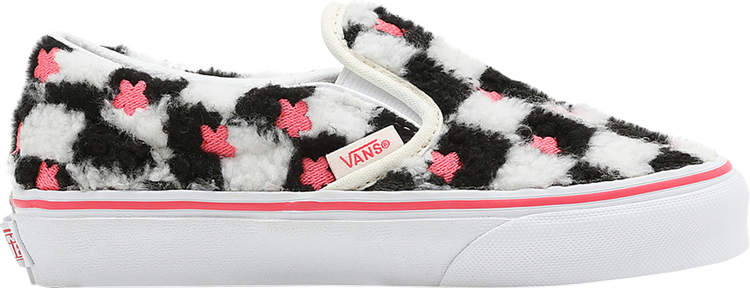 Classic Slip-On Kids 'Sherpa Floral |