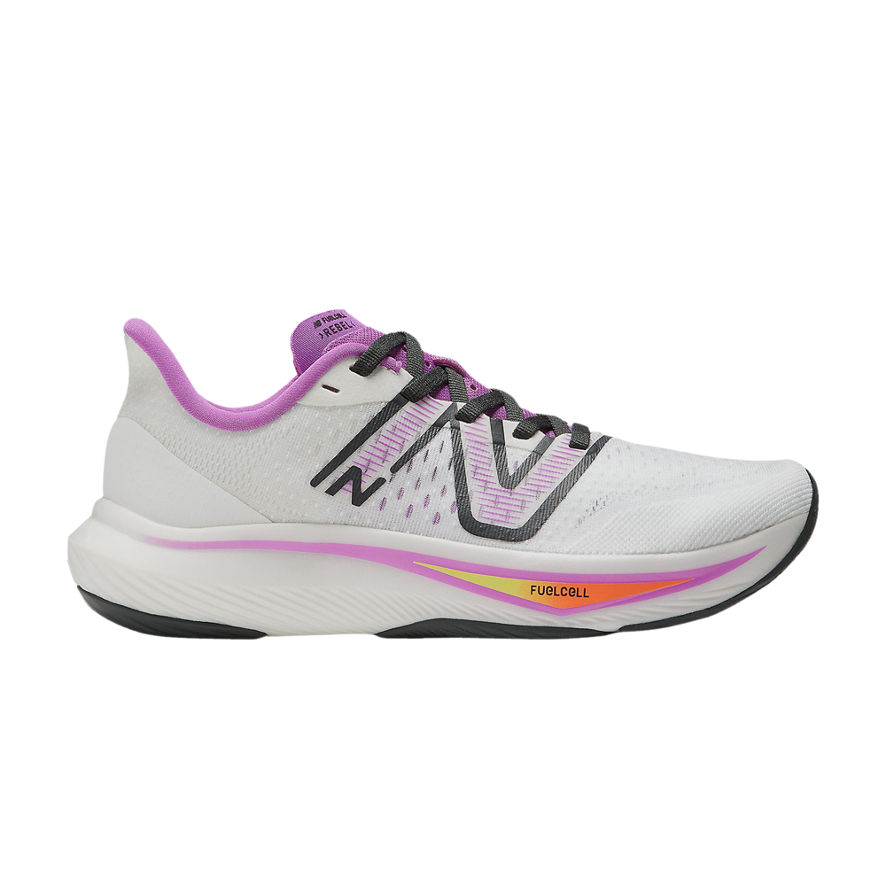 Pre-owned New Balance Wmns Fuelcell Rebel V3 Wide 'white Cosmic Rose'