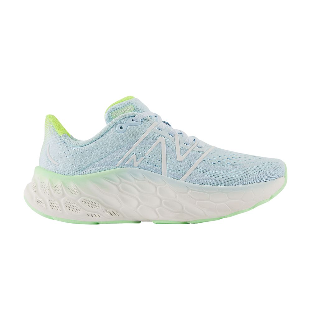 Click to view more detailed imagery on our partner's website Pre-owned New Balance Wmns Fresh Foam X More V4 Wide 'blue Green Aura' In Black