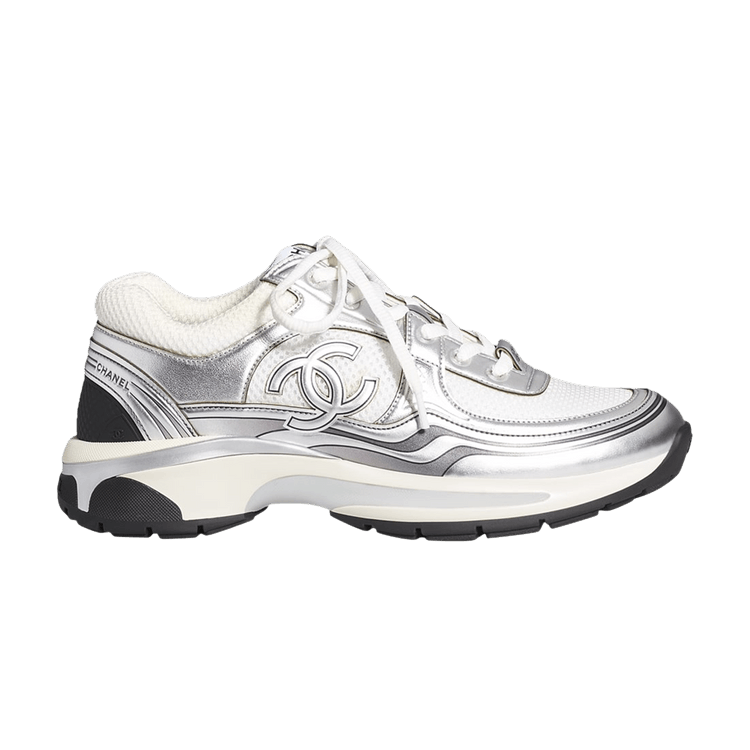 Buy Chanel CC Logo Sneaker White Silver G39794 Y56368 K5451 GOAT