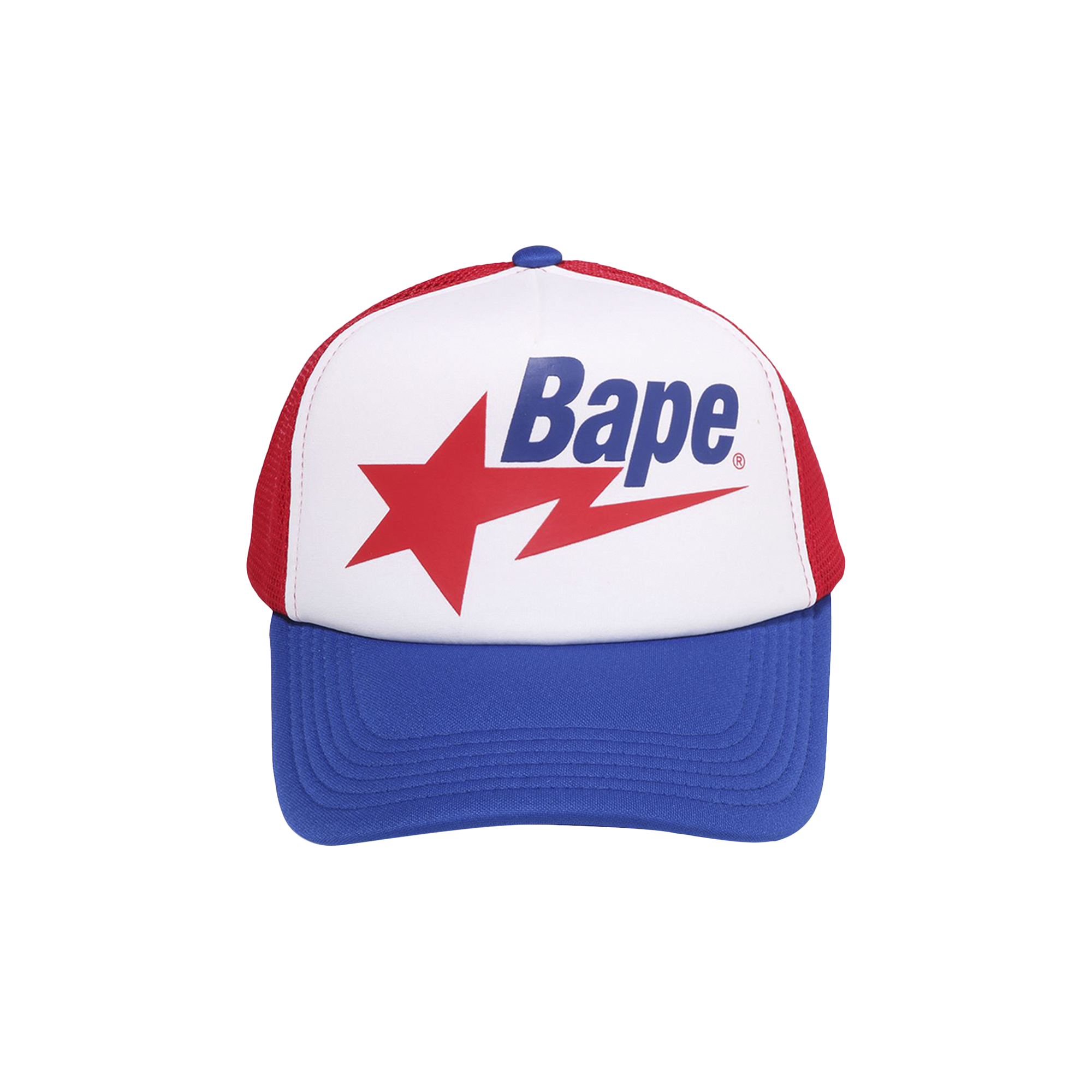 Pre-owned Bape Sta Mesh Cap 'red/navy'