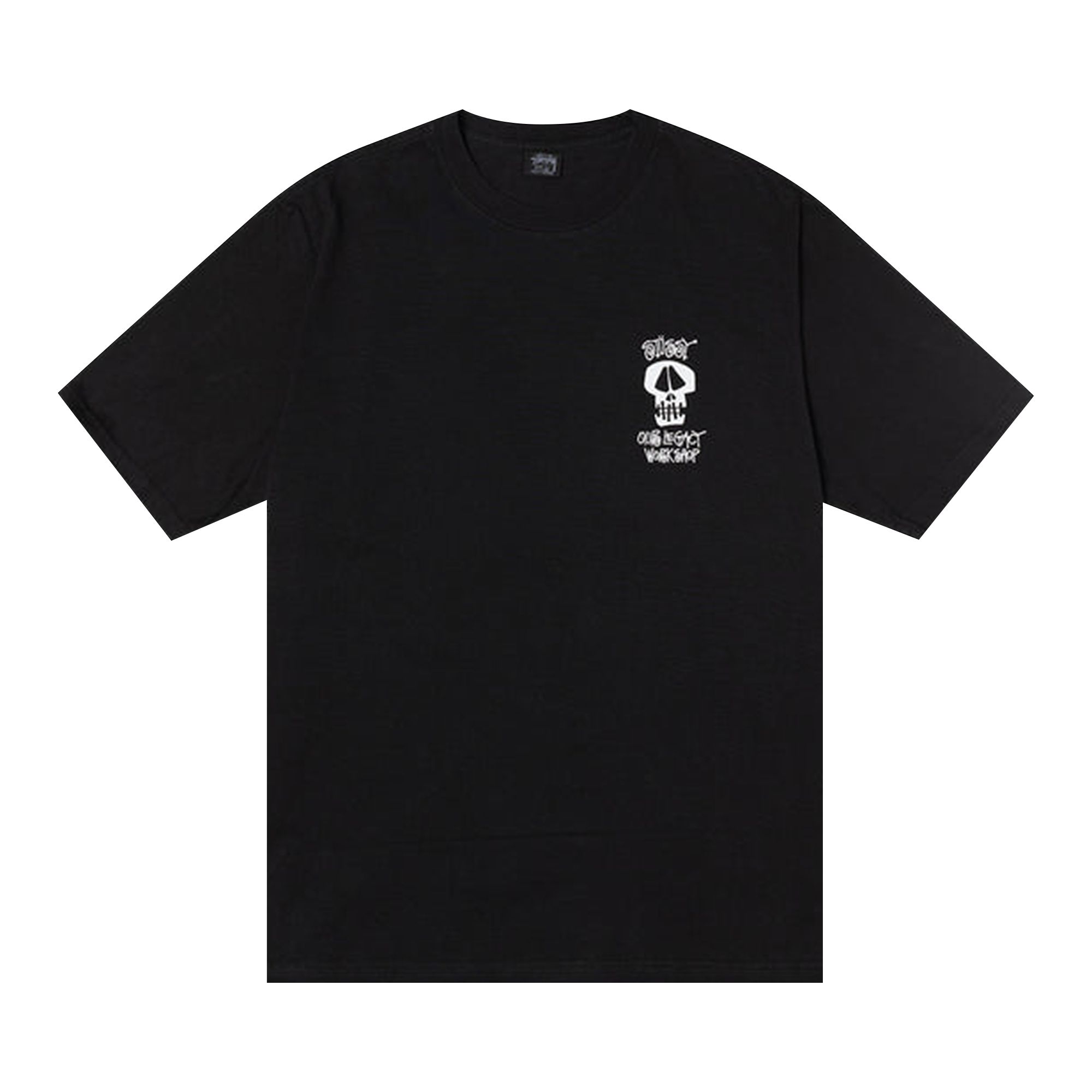 Pre-owned Stussy X Our Legacy Work Shop Surf Skull Pigment Dyed Tee 'black'