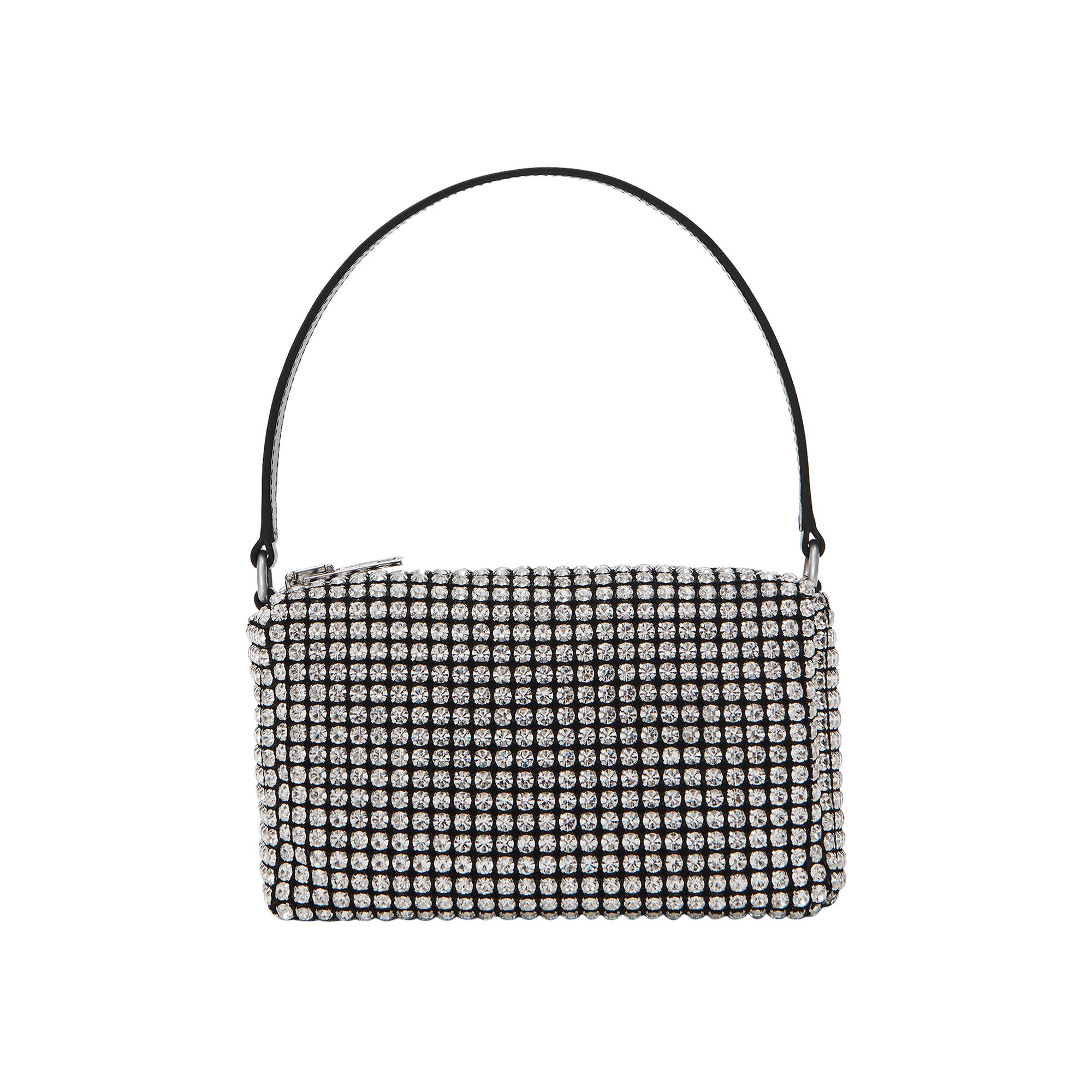 Pre-owned Alexander Wang Chain Mesh Rhinestone Pouch 'white' | Women's Size Onesize