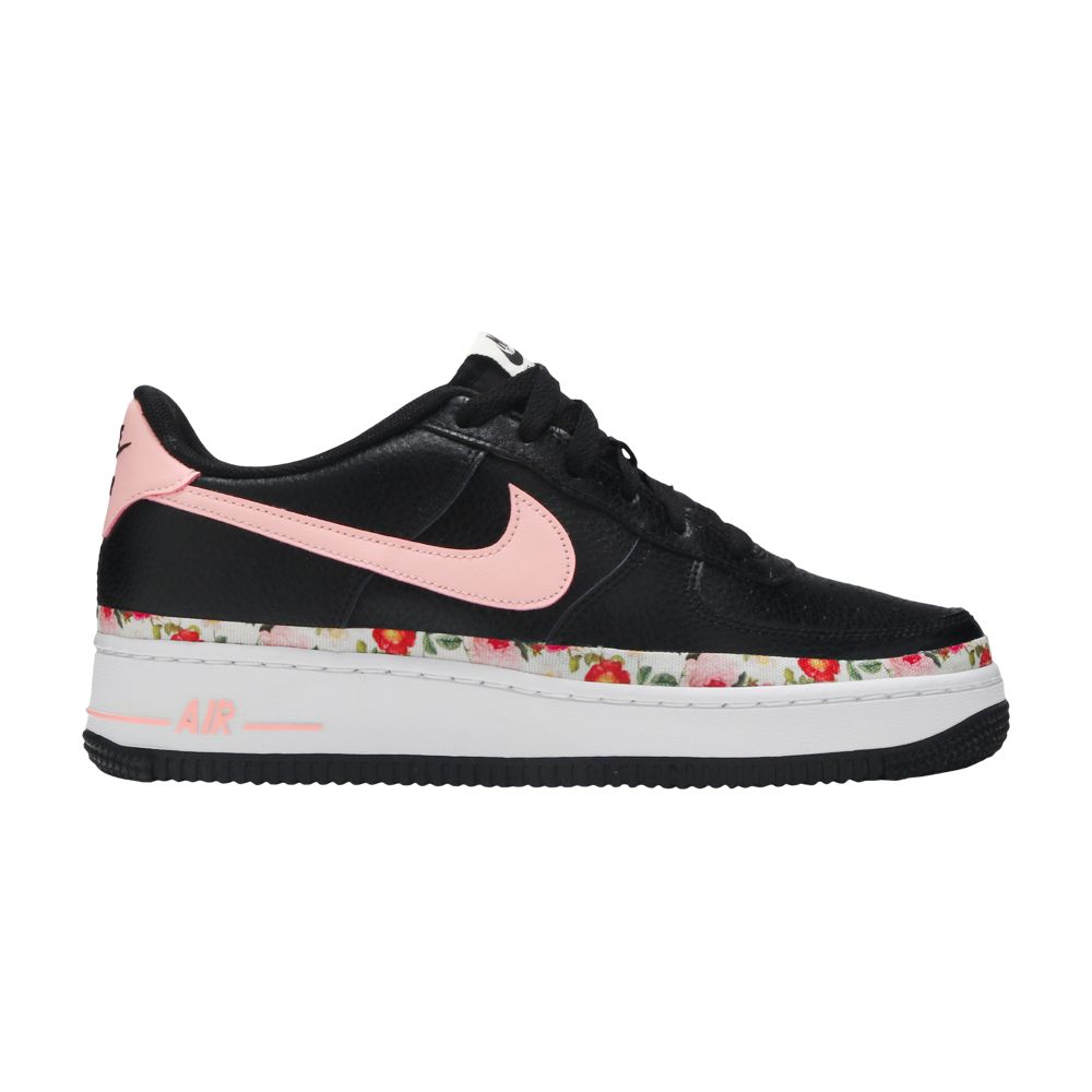 Nike Air Force 1 Vintage Floral GS 'Pink Tint' | Black | Kid's Size 7