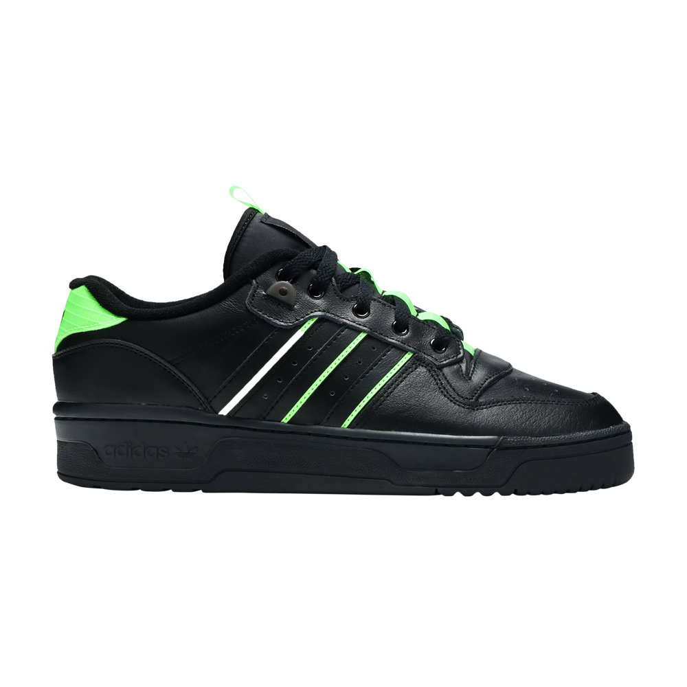 Pre-owned Adidas Originals Rivalry Low 'solar Green' In Black