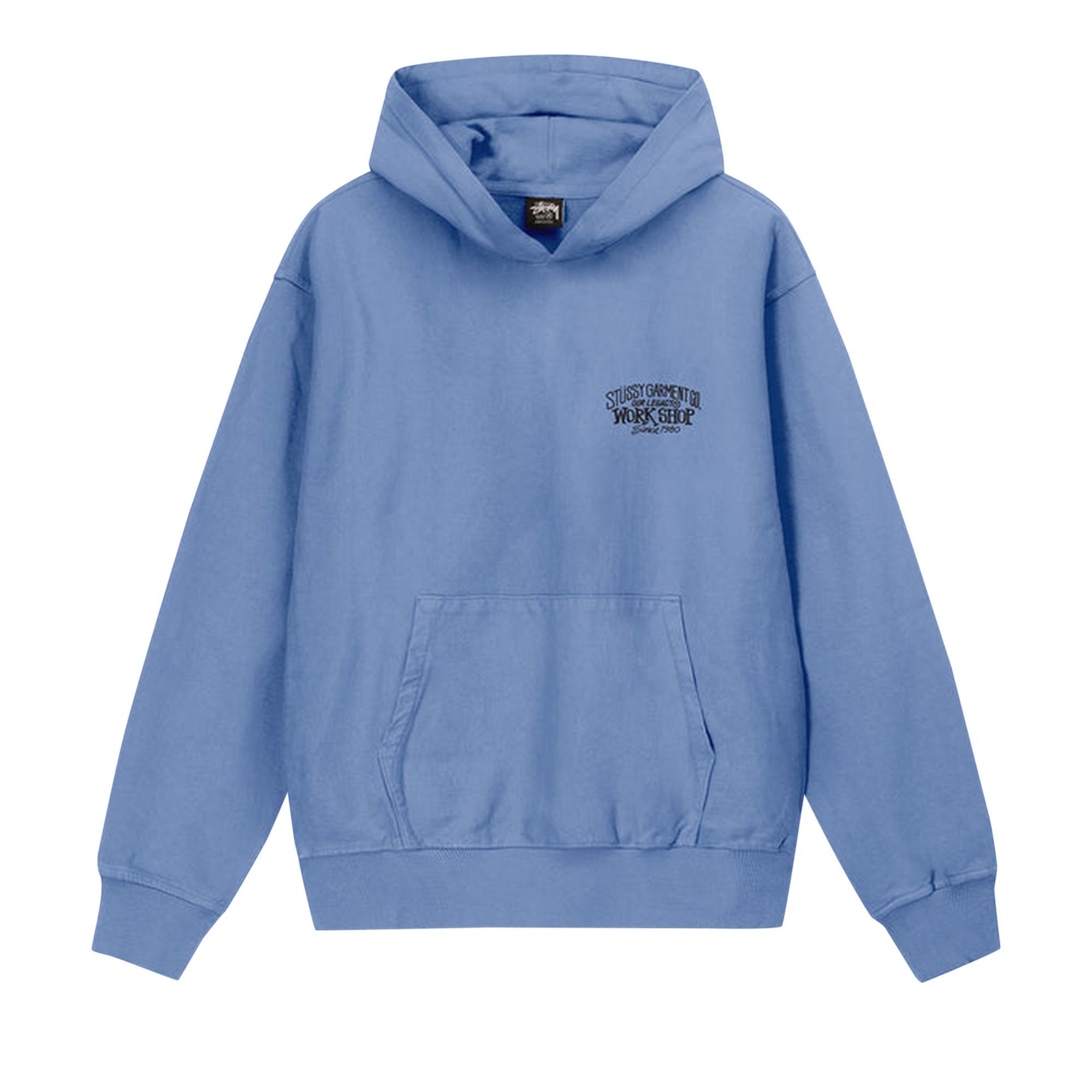 Stussy x Our Legacy Work Shop Surfman Pigment Dyed Hoodie 'Blue' | Men's Size M