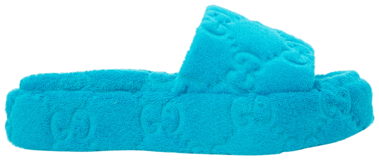 Gucci Wmns GG Platform Sandal Blue