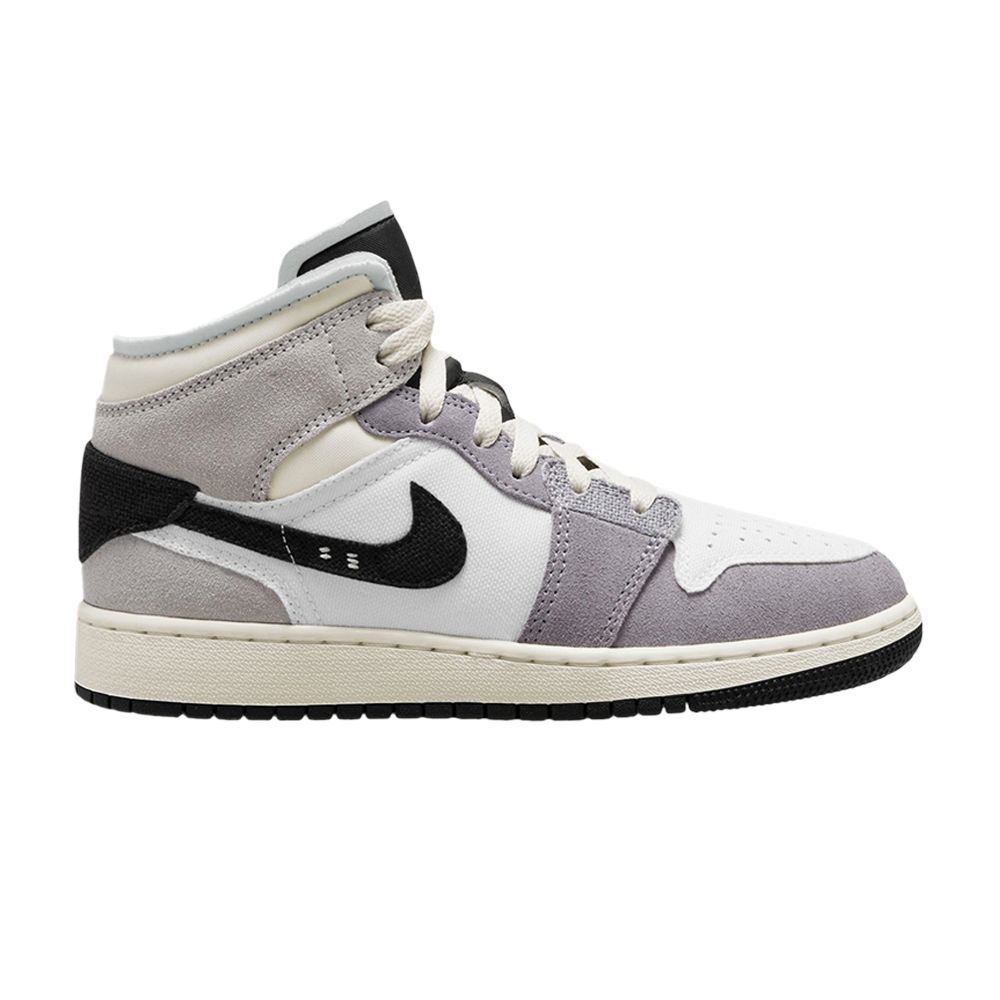 Air Jordan 1 Mid SE Craft GS 'Inside Out - Cement Grey' - FD9091-002